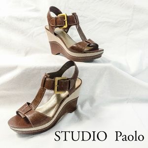 Studio Paolo • Wedge Sandals • Size 8.5 • W/ Tags